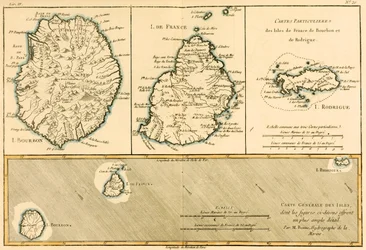 Le isole di Rodriguez, Isle de France e Bourbon, da 